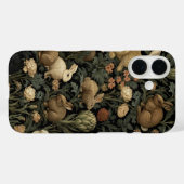ヴィンテージ・ウッドランド・ラビット柄 ダークボタニカル Case-Mate iPhoneケース (裏面 (横))