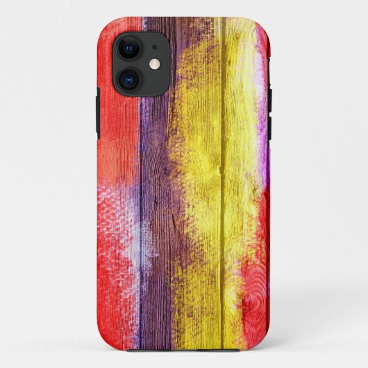 ヴィンテージ ウッド アブストラクト ペインティング #6 Case-Mate iPhoneケース (裏面)