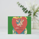 ヴィンテージ「ウモーッ」バレンタイン シーズンポストカード (スタンド正面)