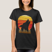 ヴィンテージ・ウルフ・サンセットTシャツ Tシャツ (正面)