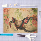 ヴィンテージ・エキゾチック・ジプシー・ウーマン・ウィズ・ウィズ・ウーン・ウィズ・ウーン・ウーフランス 薄葉紙 (クラフト)