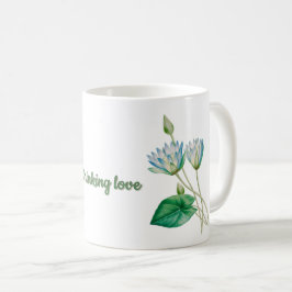 ヴィンテージ エジプト蓮の花 コーヒーマグカップ