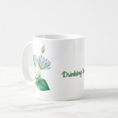 ヴィンテージ エジプト蓮の花 コーヒーマグカップ (正面左)
