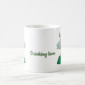 ヴィンテージ エジプト蓮の花 コーヒーマグカップ (中央)