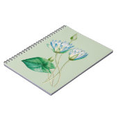 ヴィンテージ エジプト蓮の花 ノートブック (左側)