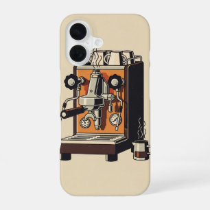 ヴィンテージ エスプレッソマシン iPhone 16ケース