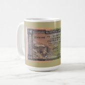 ヴィンテージ エチオピア・ブル銀行券 コーヒーマグカップ (正面左)