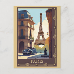 ヴィンテージ エッフェル塔 パリ フランス 旅行 ポストカード