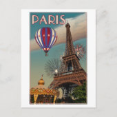 ヴィンテージ エッフェル塔 ポストカード (正面)