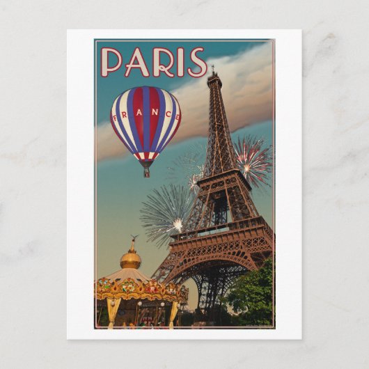 ヴィンテージ エッフェル塔 ポストカード (正面)