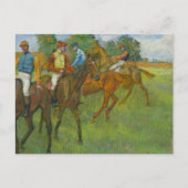 ヴィンテージ・エドガール・ドガの「競走前の馬」アート ポストカード (正面)