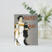 ヴィンテージ エドワード ペンフィールド 猫好きの女性 ポストカード (スタンド正面)