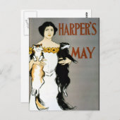 ヴィンテージ エドワード ペンフィールド 猫好きの女性 ポストカード (正面/裏面)