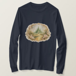 ヴィンテージ エメラルド城 長袖Tシャツ Tシャツ