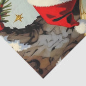 ヴィンテージ エルフの妖精の子供たち クリスマス 薄葉紙 (詳細)