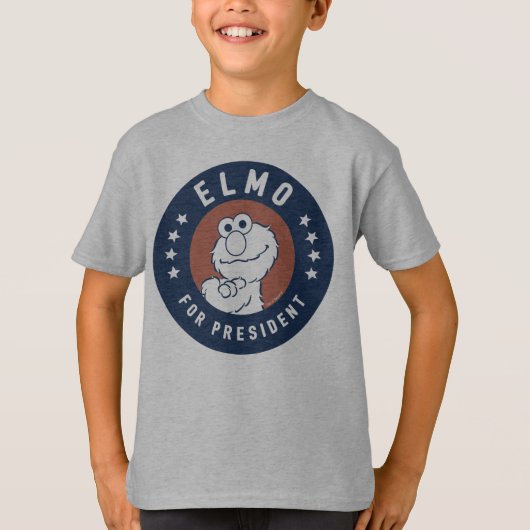 ヴィンテージ・エルモ（大統領バッジ） Tシャツ (正面)