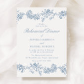 ヴィンテージ・エレガンス：クラシック・フラワーのリハーサル・ディナー 招待状