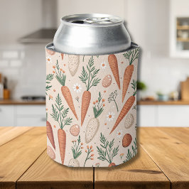 ヴィンテージ エレガントなニンジンと花と小さな卵 缶クーラー