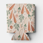 ヴィンテージ エレガントなニンジンと花と小さな卵 缶クーラー (裏面)