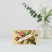 ヴィンテージ、エレガントピンクローズ、国フランスの々 名刺 (スタンド正面)