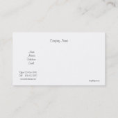 ヴィンテージ、エレガントピンクローズ、国フランスの々 名刺 (裏面)