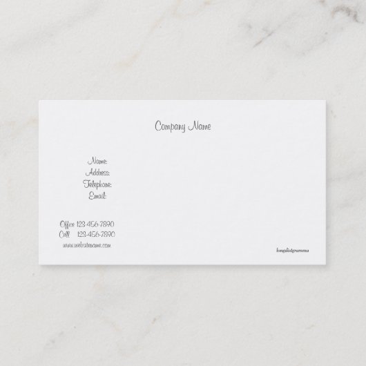 ヴィンテージ、エレガントピンクローズ、国フランスの々 名刺 (裏面)