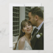 ヴィンテージ エレガント サージュグリーン フレンチ フローラル サンキューカード (裏面)