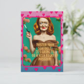 ヴィンテージ エレガント スクリプト | プリティ・ウーマン ユニーク名言 カード (スタンド正面)