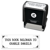 ヴィンテージ エレガント ブックプレート セルフ インキング ゴムスタンプ セルフインキングスタンプ (インサイチュ)