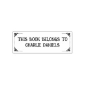 ヴィンテージ エレガント ブックプレート セルフ インキング ゴムスタンプ セルフインキングスタンプ (デザイン)