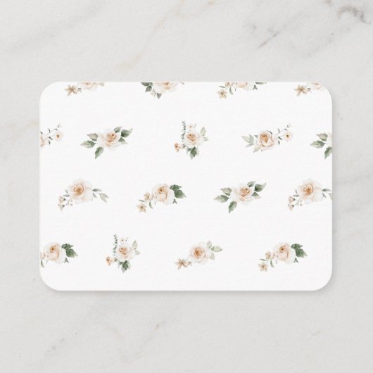 ヴィンテージ エレガント |リトルプリンセスおむつラッフル エンクロージャーカード (裏面)