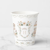 ヴィンテージ エレガント |リトルプリンセスベイビーシャワー 紙コップ (正面)