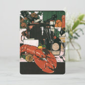 ヴィンテージ エレガント レストラン ソフト オープン 招待状 (スタンド正面)