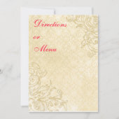 ヴィンテージ・エンクロージャーまたはメニューカード 招待状 (正面)