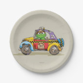 ヴィンテージ・オスカーのタクシー・サービス ペーパープレート (正面)