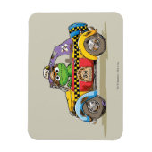 ヴィンテージ・オスカーのタクシー・サービス マグネット (縦)