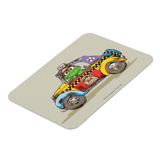 ヴィンテージ・オスカーのタクシー・サービス マグネット (左側)