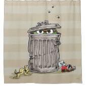 ヴィンテージ・オスカー・イン・ゴミ箱 シャワーカーテン (正面)