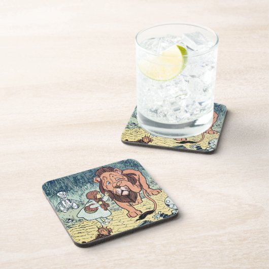 ヴィンテージ オズの魔法使いのキャラクターたち、黄色いレンガの道 コースター (右側)