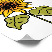 ヴィンテージ オズの魔法使い おとぎ話 ひまわりが咲く ポスター (角)