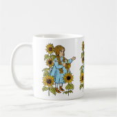 ヴィンテージ オズの魔法使い おとぎ話 ドロシー ひまわり コーヒーマグカップ (左)