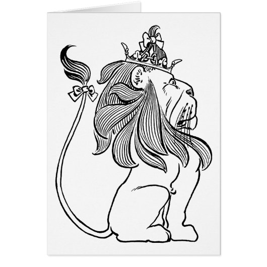 ヴィンテージ オズの魔法使い かしこいライオン 王冠 (正面)