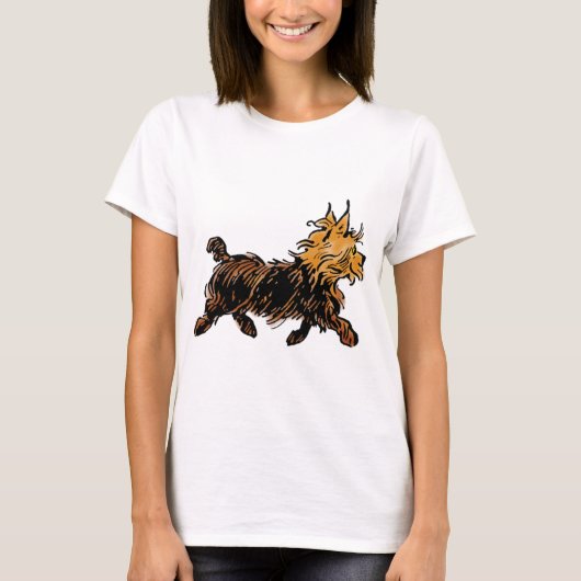 ヴィンテージ オズの魔法使い、かわいい子犬トト Tシャツ (正面)