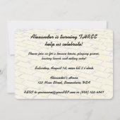 ヴィンテージ オズの魔法使い エメラルドシティの誕生日パーティー 招待状 (裏面)