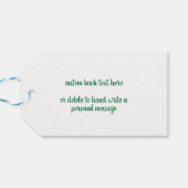 ヴィンテージ オズの魔法使い キャラクターとテキストレター ギフトタグ (裏面横)