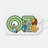 ヴィンテージ オズの魔法使い キャラクターとテキストレター ギフトタグ (正面(横))