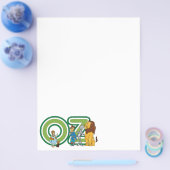 ヴィンテージ オズの魔法使い キャラクターとテキストレター チラシ (シングル)