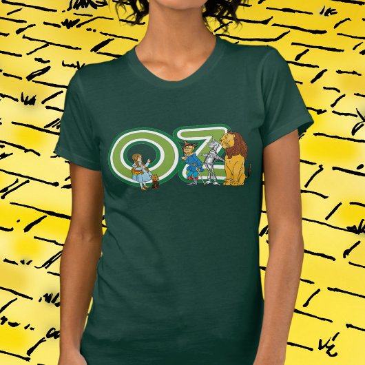 ヴィンテージ オズの魔法使い キャラクターと文字 Tシャツ