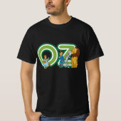 ヴィンテージ オズの魔法使い キャラクターと文字 Tシャツ (正面)