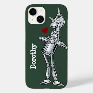 ヴィンテージ オズの魔法使い、ティンマンの幸せな笑顔を持つハート Case-Mate iPhone 14ケース